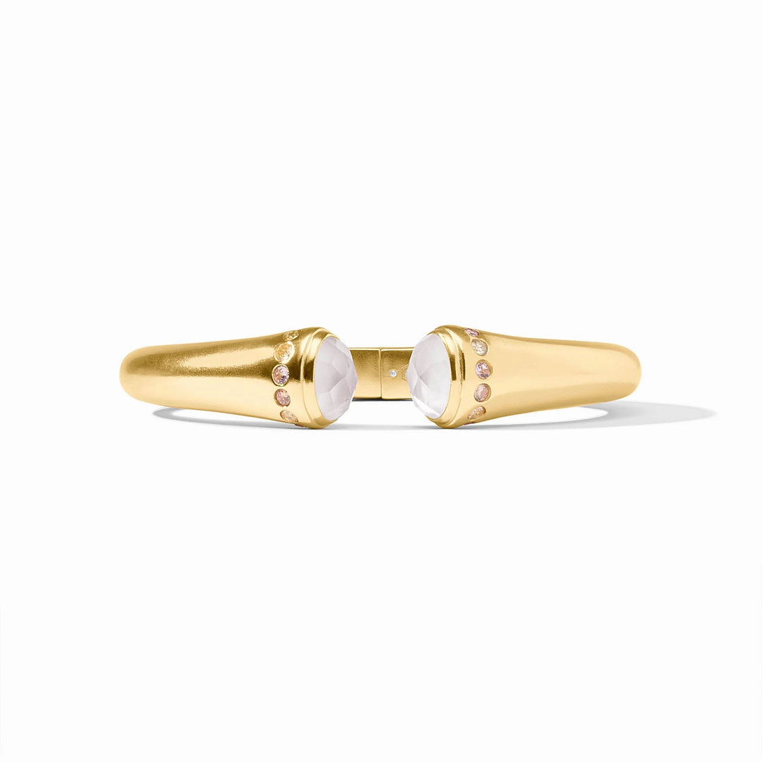 Julie Vos Rainbow Demi-Cuff accessory featuring colorful rainbow design and polished metal finish, stylish and eye-catching.