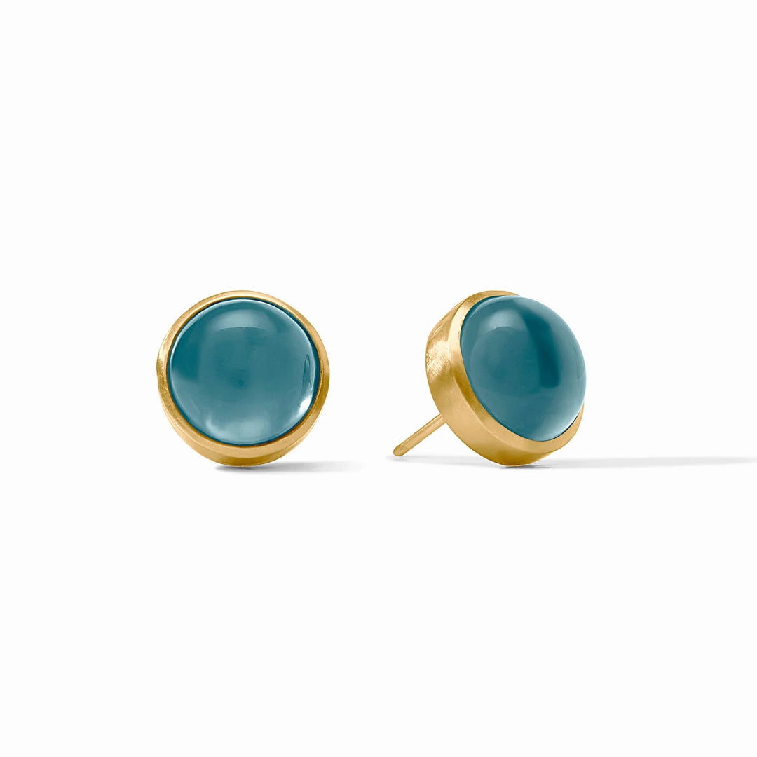 Julie Vos Solara stone stud earring featuring a polished stone in a classic jewelry accessory style.