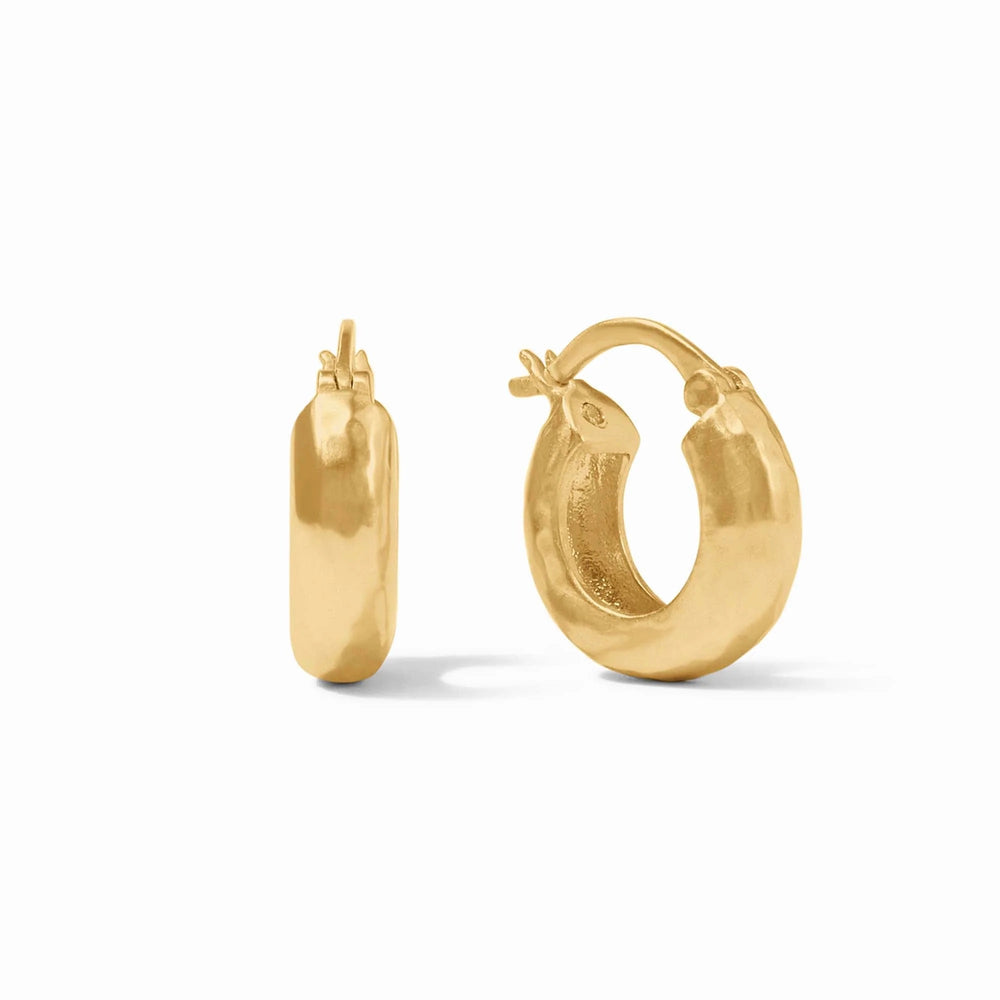 Julie Vos Catalina 2-in-1 earrings featuring elegant gold-toned accessories with versatile design and intricate detailing.