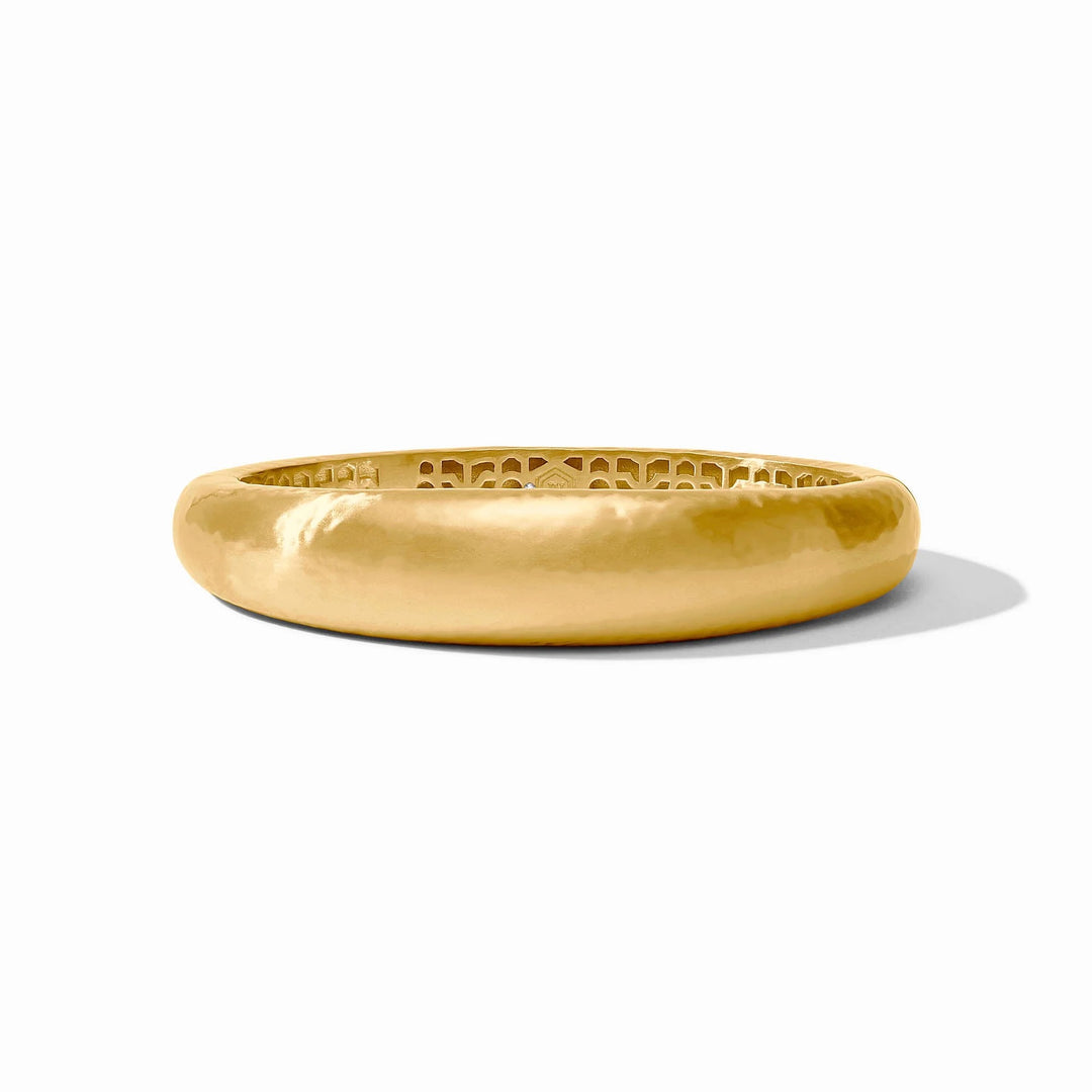 Julie Vos Catalina Demi-Hinge Bangle, elegant gold-tone jewelry accessory with a sleek, modern design for stylish wrists.