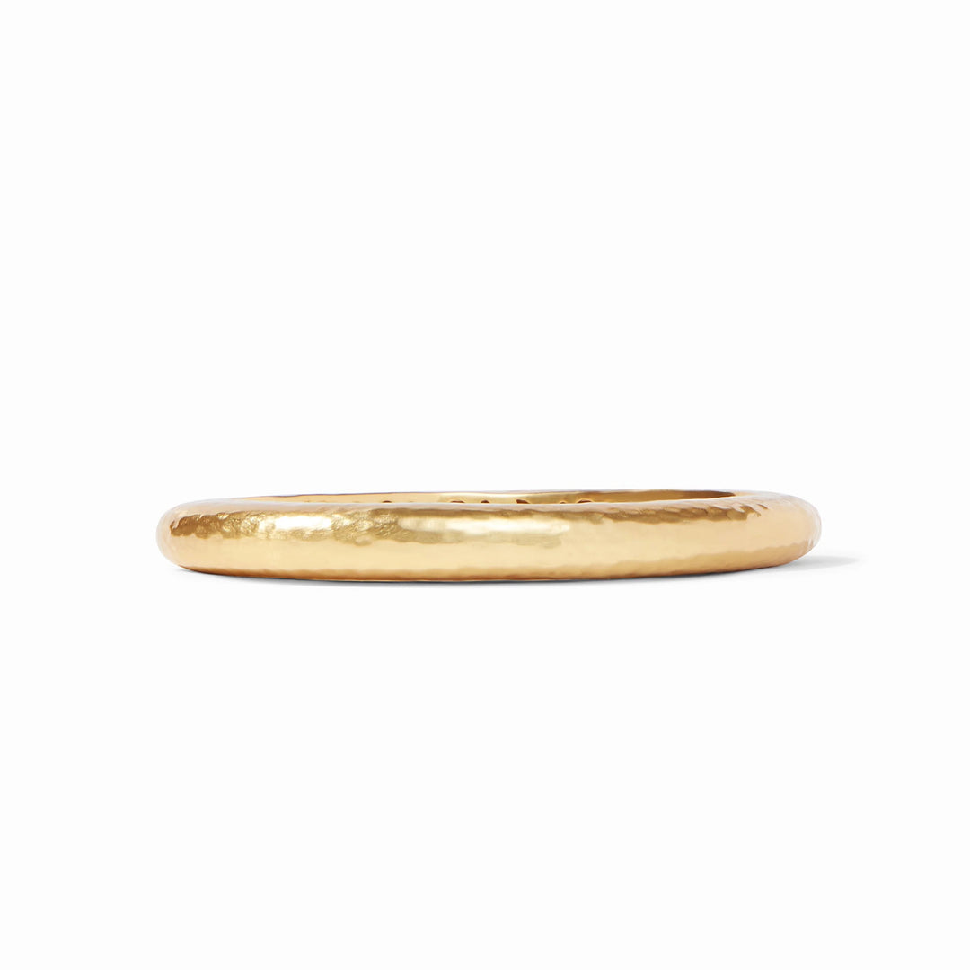 Julie Vos Catalina hinge bangle bracelet featuring elegant gold-tone accessories with a sleek, modern design.