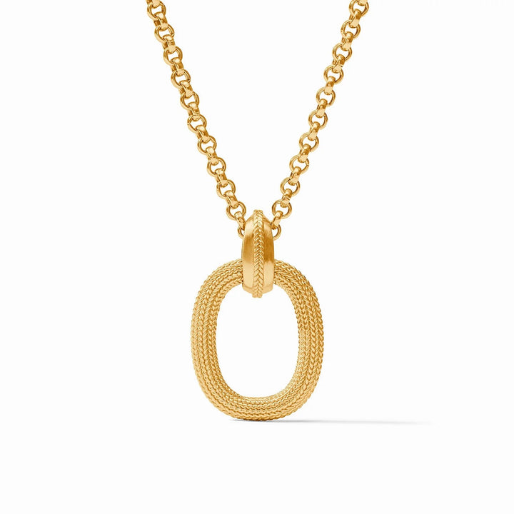 Julie Vos cheval pendant necklace featuring a sleek, elegant design with a detailed horse motif, suitable for stylish accessories.