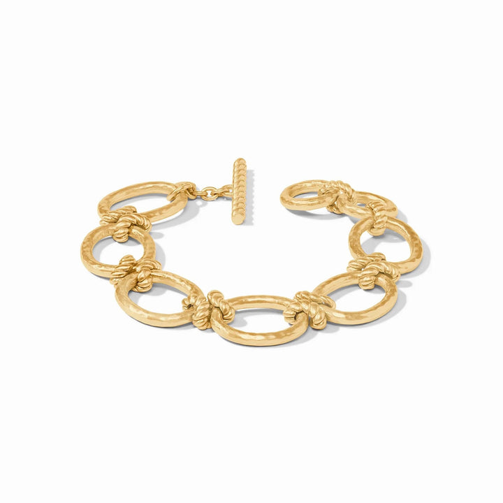Julie Vos Nassau Link Bracelet featuring elegant gold-toned links and intricate design, perfect as a stylish accessories piece.