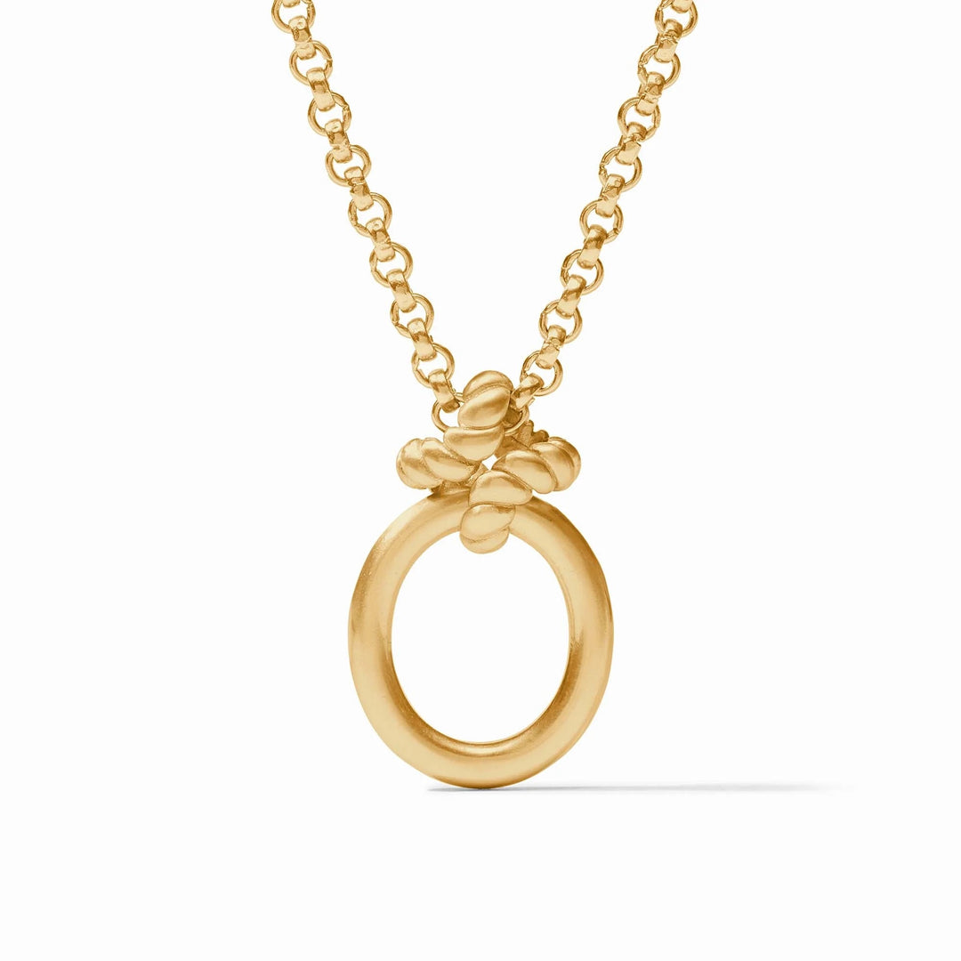 Julie Vos Nassau Pendant necklace with gold-tone chain and elegant pendant, showcasing sophisticated jewelry accessory.