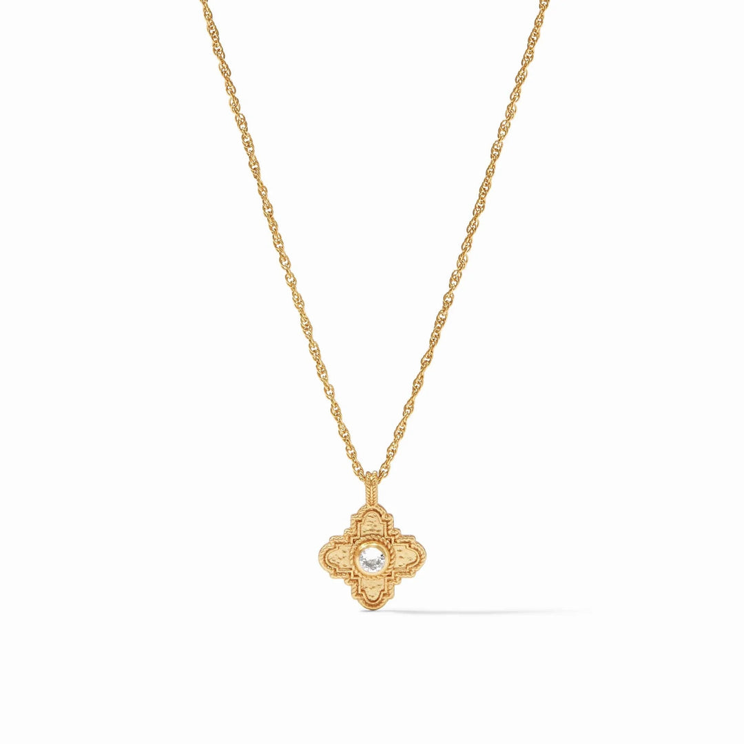 Julie Vos Theodora delicate necklace featuring a dainty chain and elegant pendant, perfect for sophisticated accessories.