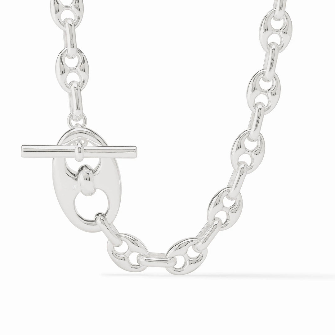 Julie Vos Laguna Demi-Link Necklace, elegant gold-toned jewelry accessory with interconnected chain links.