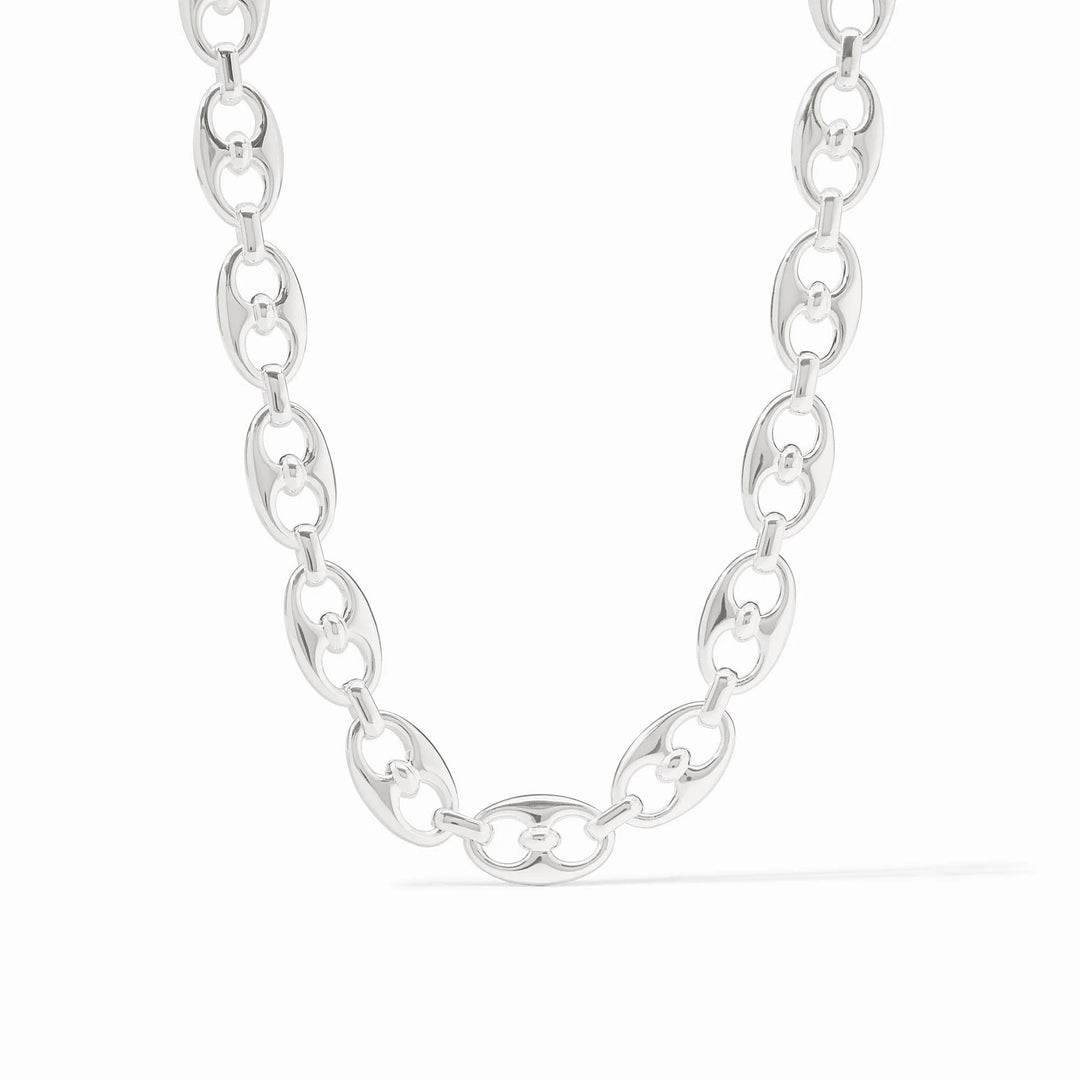 Julie Vos Laguna Link Necklace featuring elegant gold-toned links, perfect for stylish accessories and layered jewelry looks.