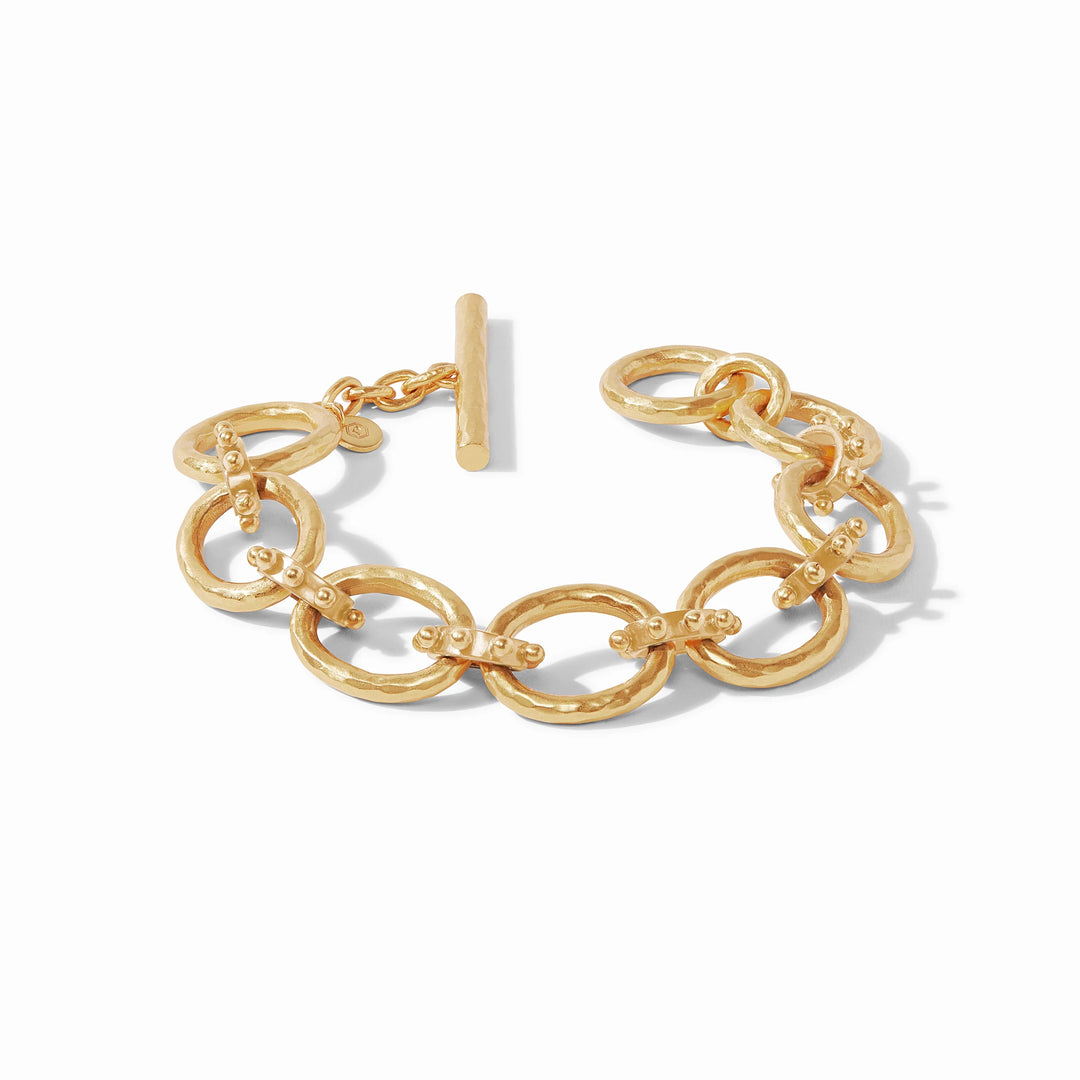 Julie Vos Soho Demi-Link Bracelet showing delicate gold links and elegant design, perfect for stylish accessories.