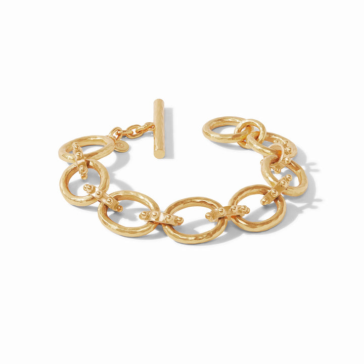 Julie Vos Soho Demi-Link Bracelet showing delicate gold links and elegant design, perfect for stylish accessories.