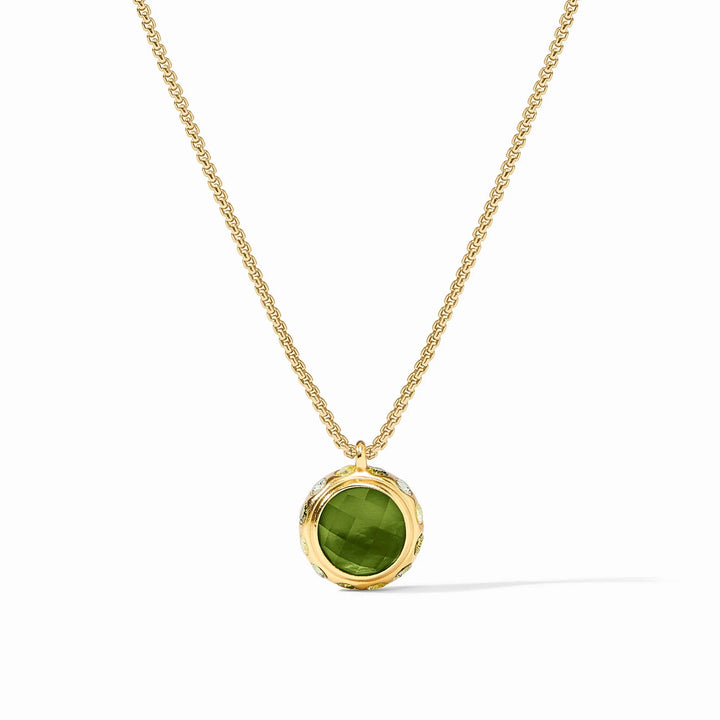 Julie Vos Rainbow Delicate Necklace with colorful, fine chain and small rainbow pendant, elegant jewelry accessory.