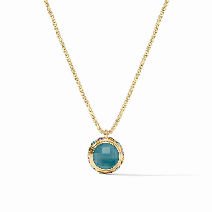 Julie Vos Rainbow Delicate Necklace featuring colorful rainbow-inspired design, fine jewelry accessory for elegant style.