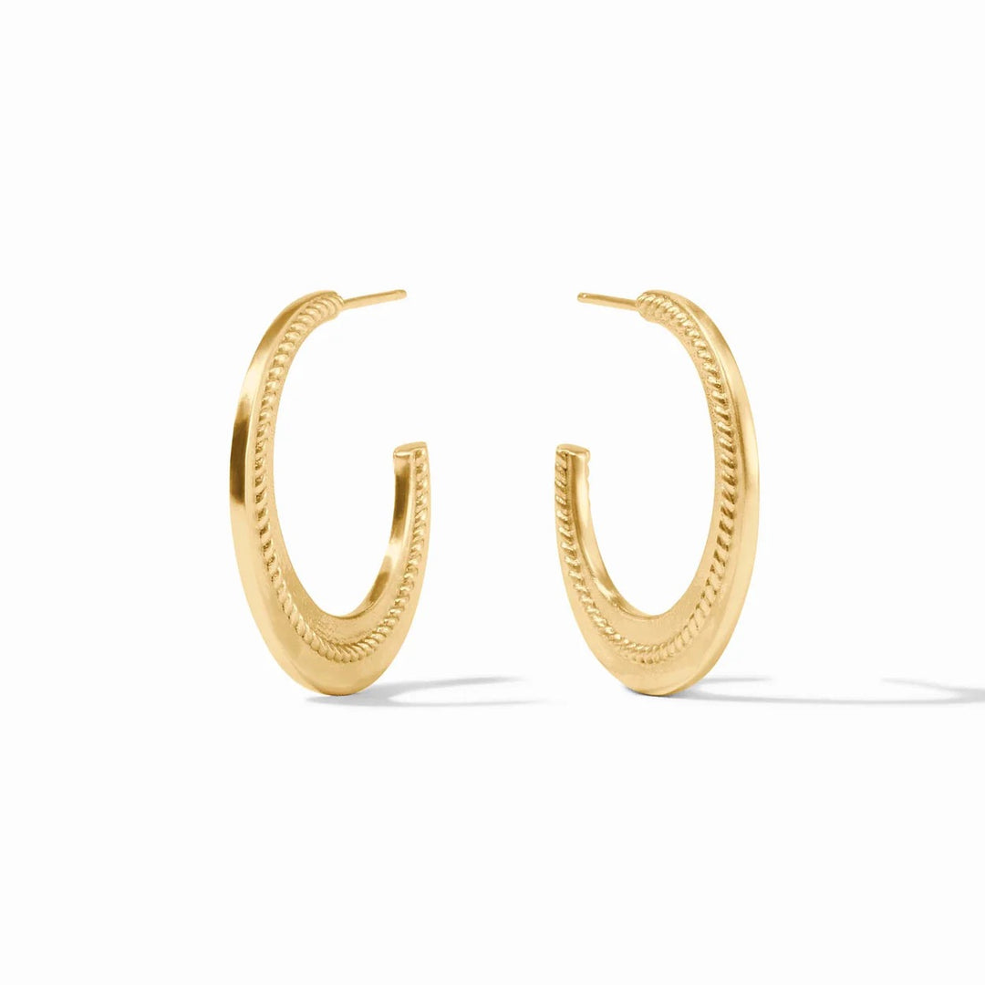 Julie Vos Nassau Crescent Hoop earrings, gold-tone crescent-shaped accessories with a polished finish.