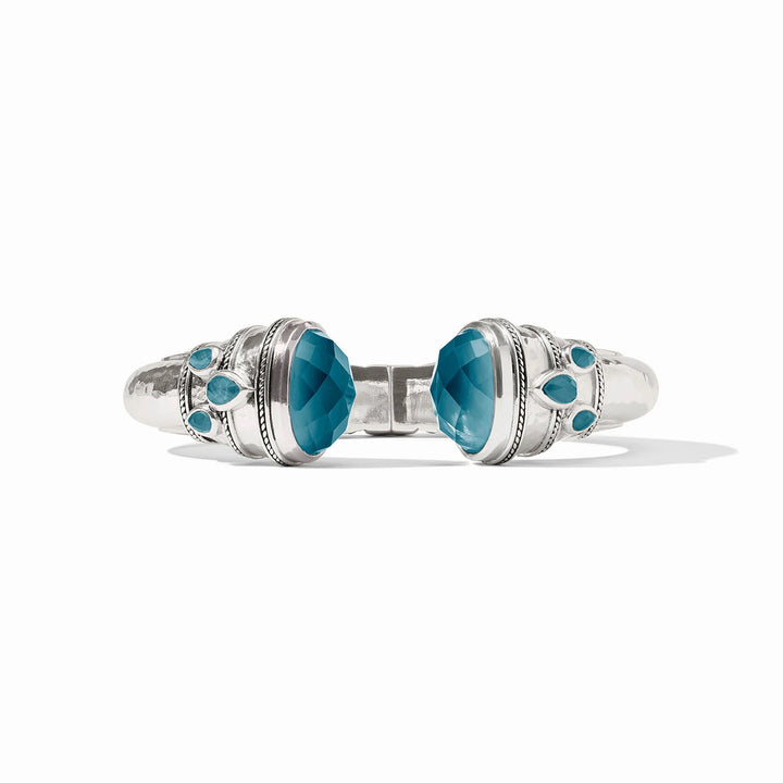 Silver Cannes Cuff bracelet by Julie Vos featuring sleek, modern jewelry design with a polished finish and elegant style.