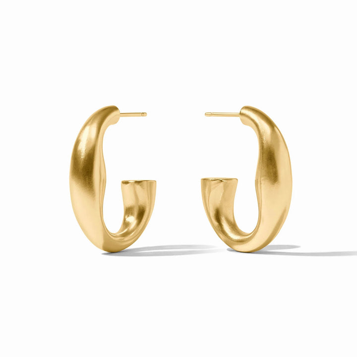 Julie Vos Laguna Hoop Earring, gold-tone accessories featuring large hoop design and polished finish.