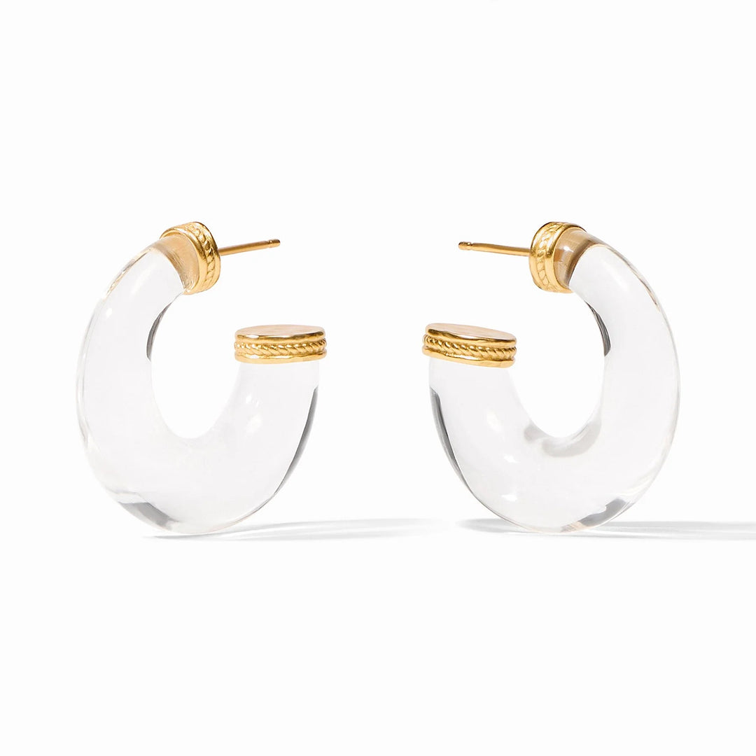 Julie Vos Madison Statement Earring featuring elegant gold-tone accessories with intricate design and decorative details.