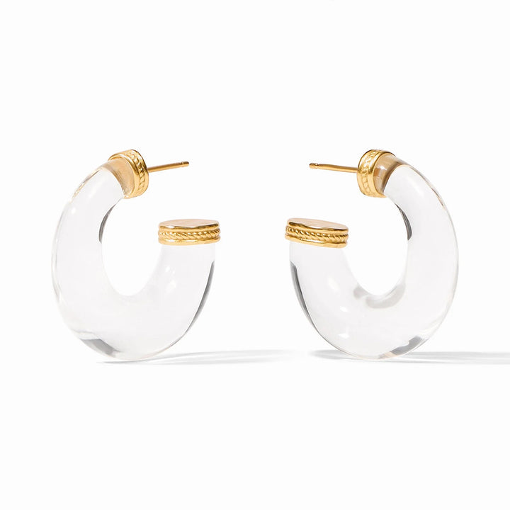Julie Vos Madison Statement Earring featuring elegant gold-tone accessories with intricate design and decorative details.