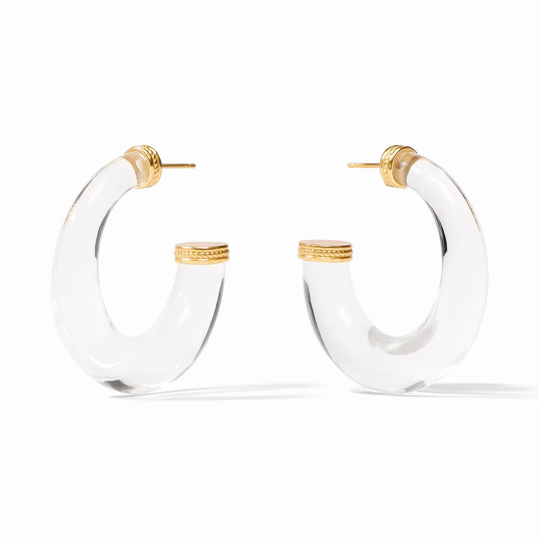 Julie Vos Madison Statement Earring featuring elegant gold-toned accessories with intricate design details.
