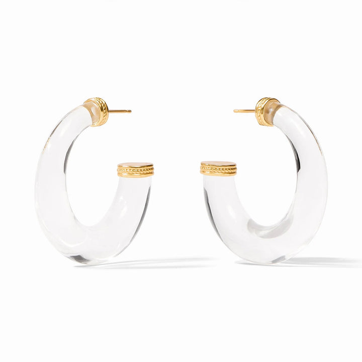Julie Vos Madison Statement Earring featuring elegant gold-toned accessories with intricate design details.