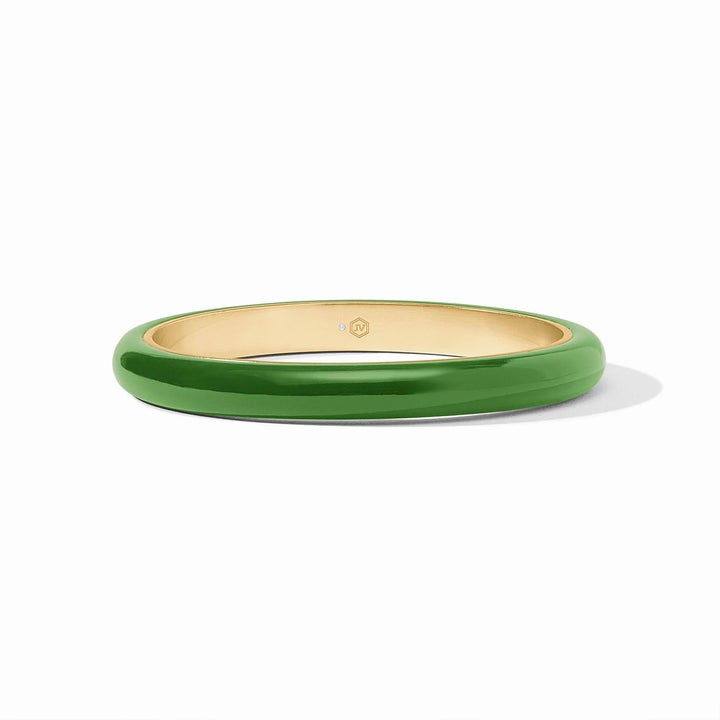 Julie Vos Madison Statement Bangle in gold-tone with intricate design, stylish accessories for elegant wrist adornment.