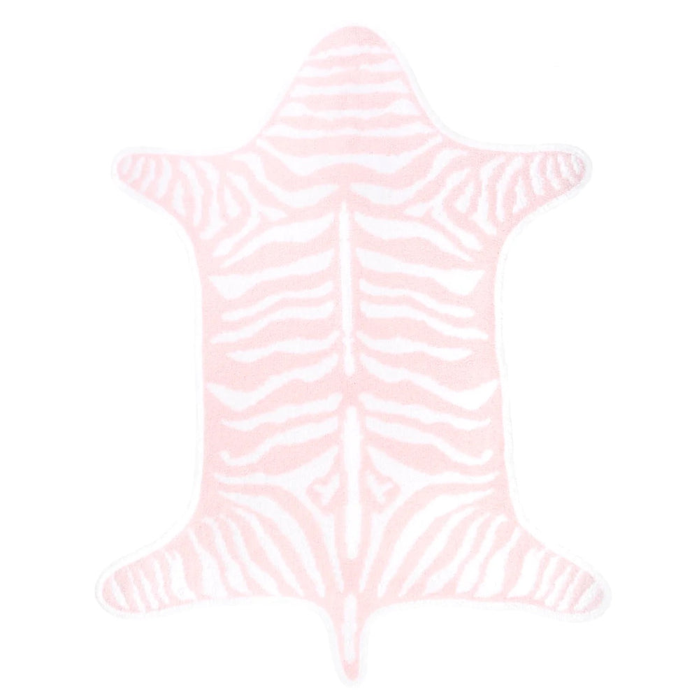 Kashwere zebra print playmat for the home, featuring a soft, plush zebra design rug suitable for children's play areas.