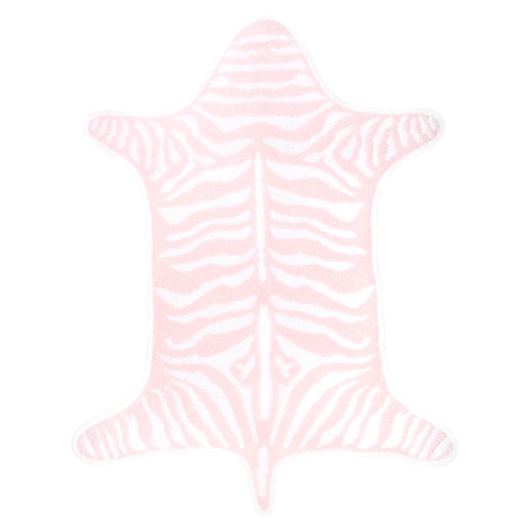 Kashwere zebra print playmat for the home, featuring a soft, plush zebra design rug suitable for children's play areas.