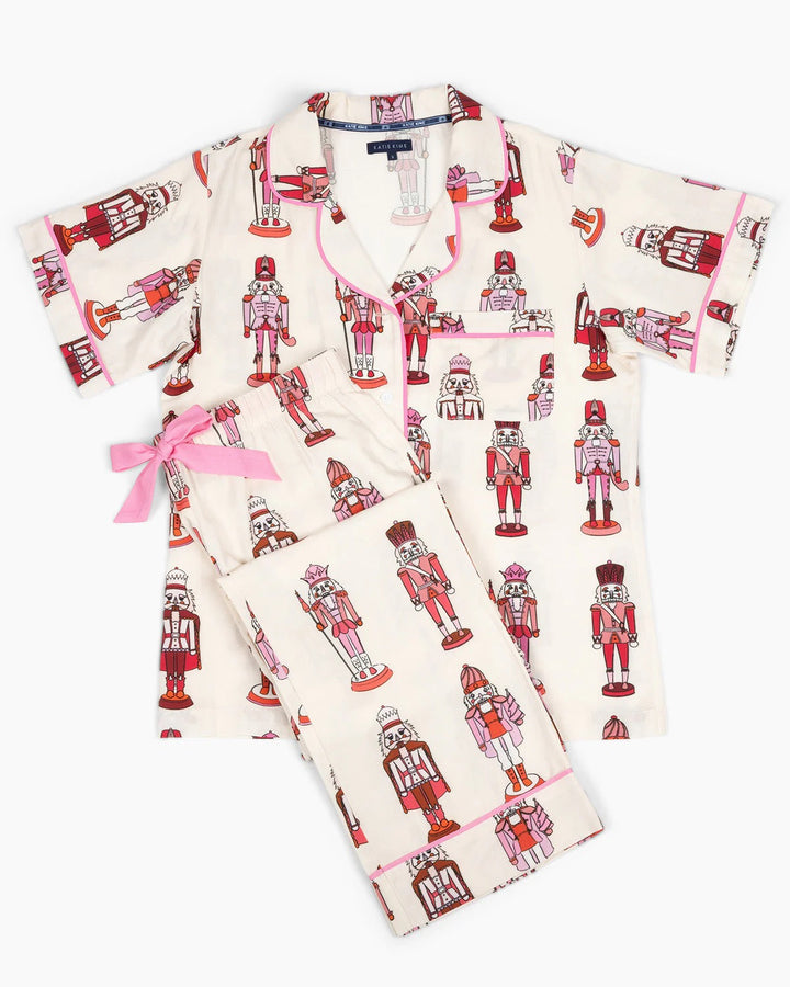 Katie Kime Nutcracker Pajamas accessories featuring festive nutcracker-themed fabric and cozy, colorful design.