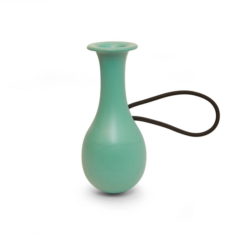 Kikkerland Design Inc bike-shaped vase, decorative gift with a metal finish, featuring a small opening for flowers.