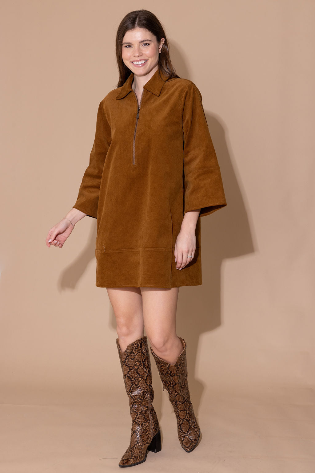 Alden Adair Dakota Buckhorn Dress featuring a stylish design, with a fitted silhouette and elegant fabric details.
