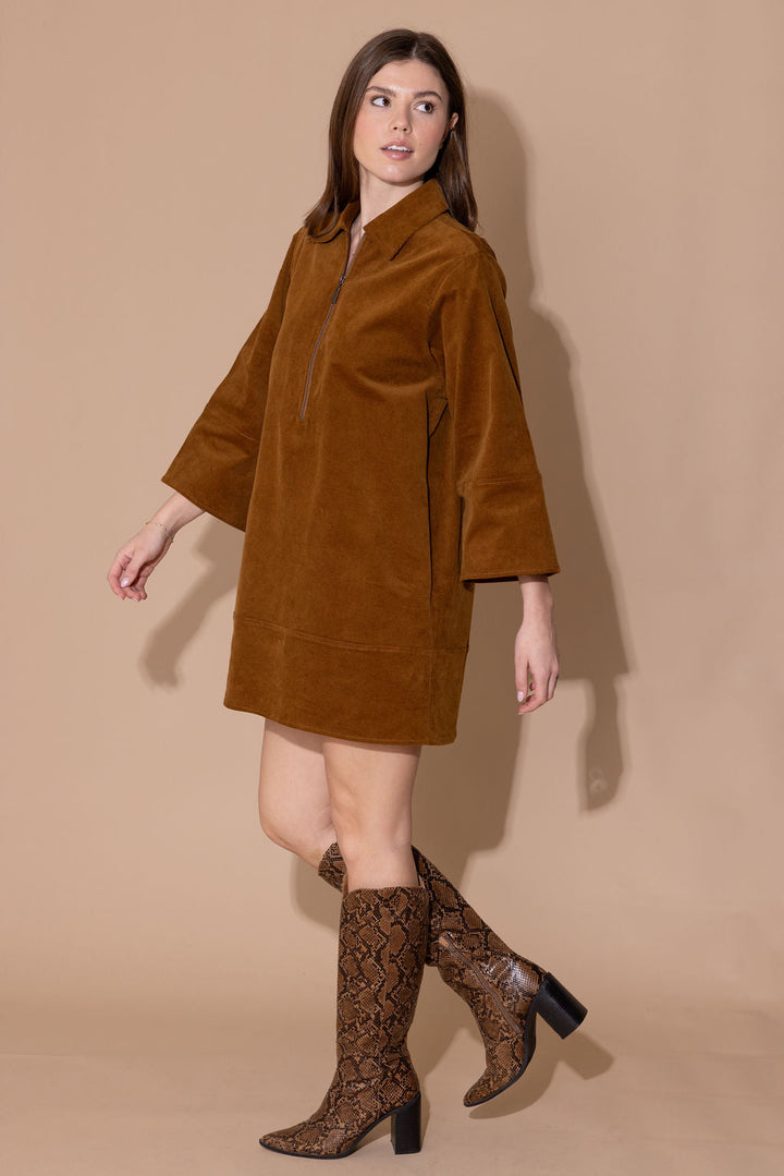Alden Adair Dakota Buckhorn Dress, stylish floral dress with a fitted waist and flowing skirt, perfect for casual or semi-formal wear.