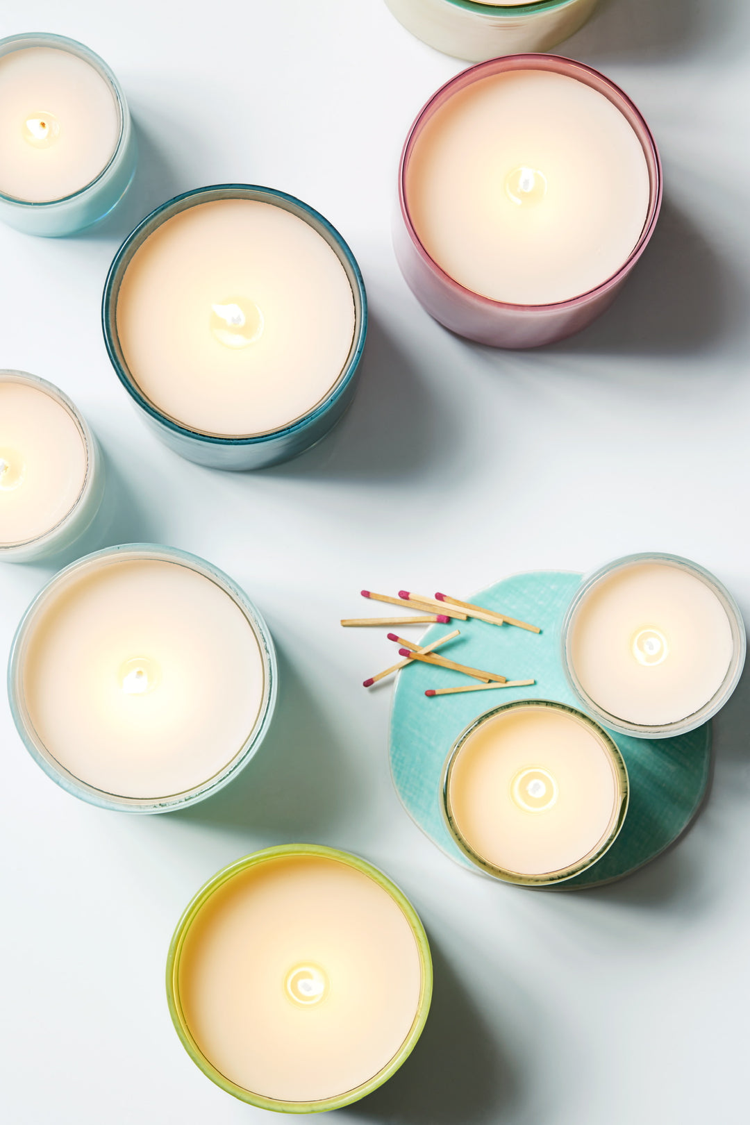 Lafco Lemon Cabana 15.5oz home candle in a stylish glass jar with a lemon and tropical theme, perfect for elegant home decor.