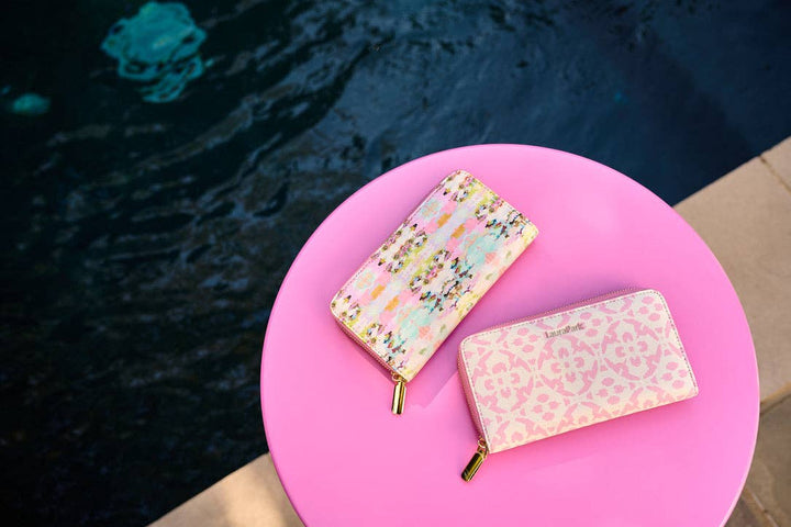 Laura Park Designs Brooks Avenue Leather Wallet, stylish accessories with a sleek leather design and multiple card slots.