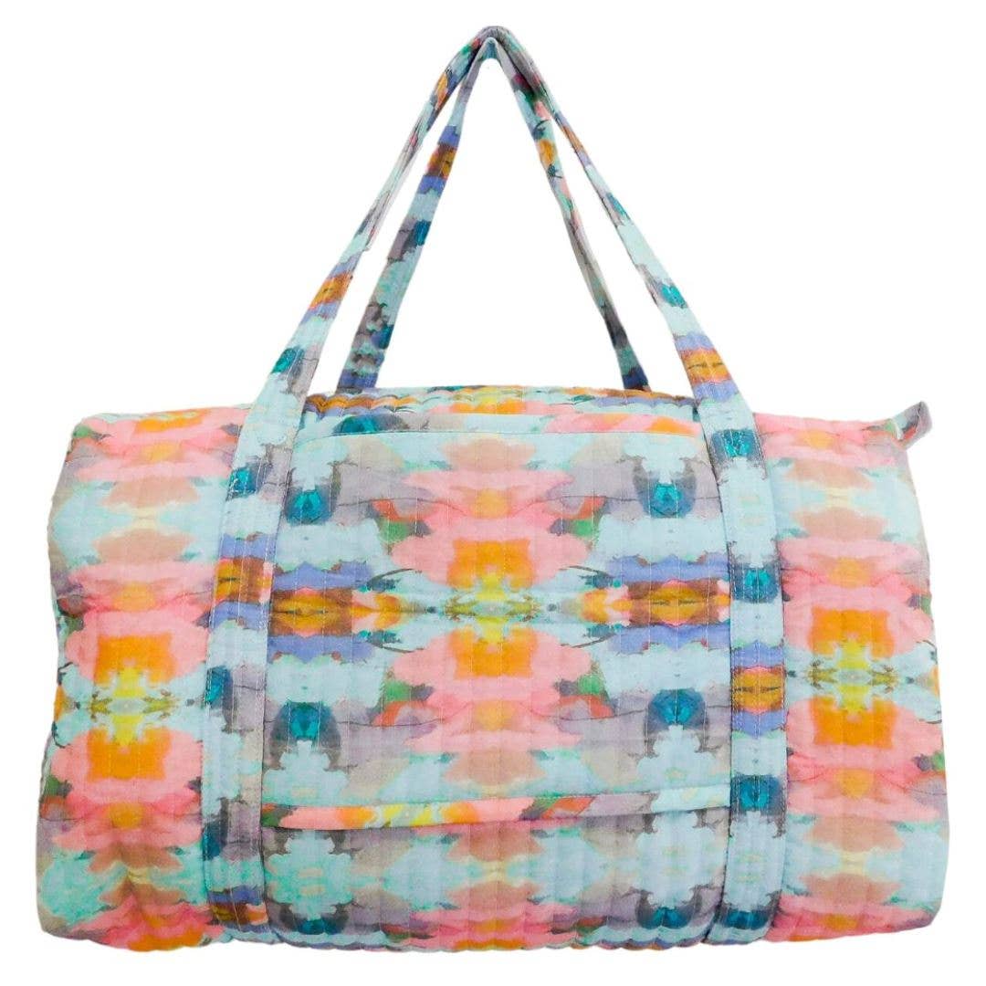 Laura Park Designs Antigua Smile Weekender Bag, stylish gifts with a spacious exterior and durable handles.