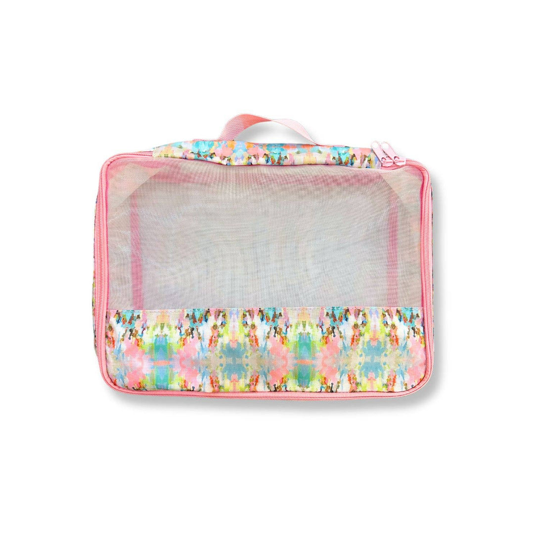Laura Park Designs Brooks Avenue Packing Cubes gift set, compact fabric storage organizers for travel and organization.