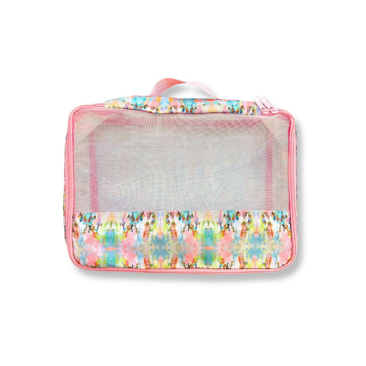 Laura Park Designs Brooks Avenue Packing Cubes gift set, compact fabric storage organizers for travel and organization.