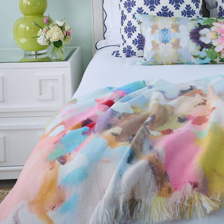 Laura Park Designs Under the Sea throw blanket featuring ocean-inspired patterns and soft, cozy fabric for home decor.