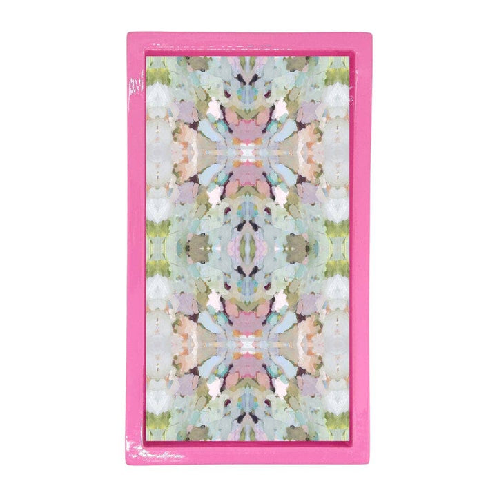 Laura Park Designs guest towel holder in a sleek metal design, perfect for bathroom or kitchen decor.