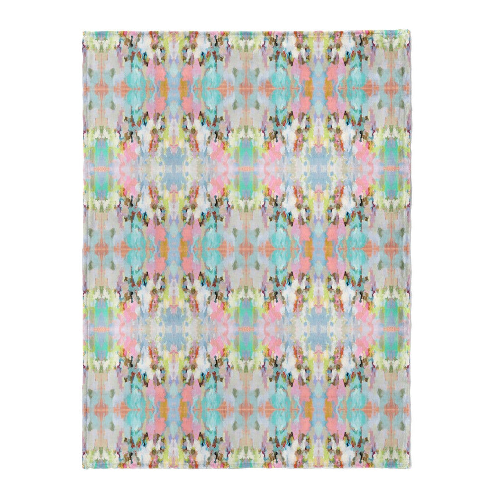 Laura Park Designs Brooks Avenue Fleece Blanket shown folded with soft, cozy fabric perfect for home comfort and decor.