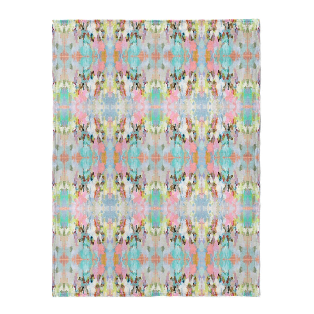 Laura Park Designs Brooks Avenue Fleece Blanket shown folded with soft, cozy fabric perfect for home comfort and decor.