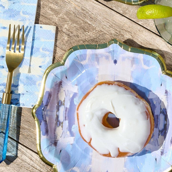 Set of Ocean Breeze cocktail napkins by Laura Park Designs featuring a coastal-inspired pattern for home entertaining.