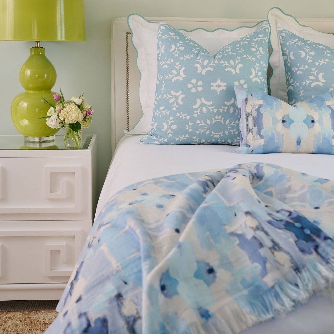 Laura Park Designs Ocean Breeze throw blanket featuring soft, cozy fabric with a soothing ocean-inspired pattern.