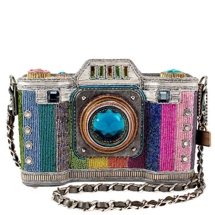 Life in Color rainbow camera crossbody handbag - front