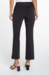 Liverpool Jeans Stella 27-inch button flare pant showing the stylish high-waisted design with button details and flared leg.