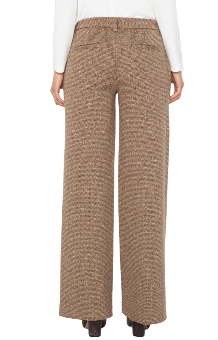 Kelsey 31-inch herringbone pants by Liverpool Jeans, showcasing stylish women's bottoms with a classic pattern and tailored fit.