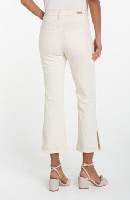 Liverpool Jeans Hannah 25.5-inch tulip hem jeans, stylish denim bottoms with a unique tulip hem design.