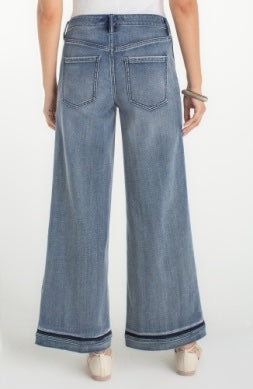 Liverpool Jeans Superstride 30-inch jean with shadow hem, showcasing classic denim style and tailored fit.
