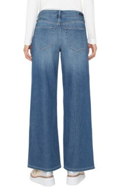 Liverpool Jeans Weekender 30-inch jean bottoms with a classic fit and denim texture, displayed on a neutral background.