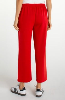Liverpool Jeans wide leg crop trousers in denim, featuring relaxed fit and cropped length, styled with pockets and a waistband.