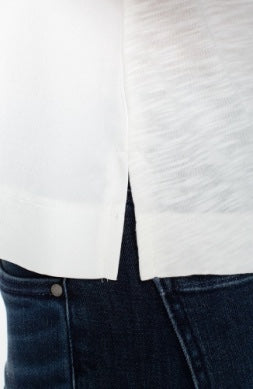 Sleeveless mixed media top from Liverpool Jeans featuring a stylish design with contrasting fabrics and a flattering fit.