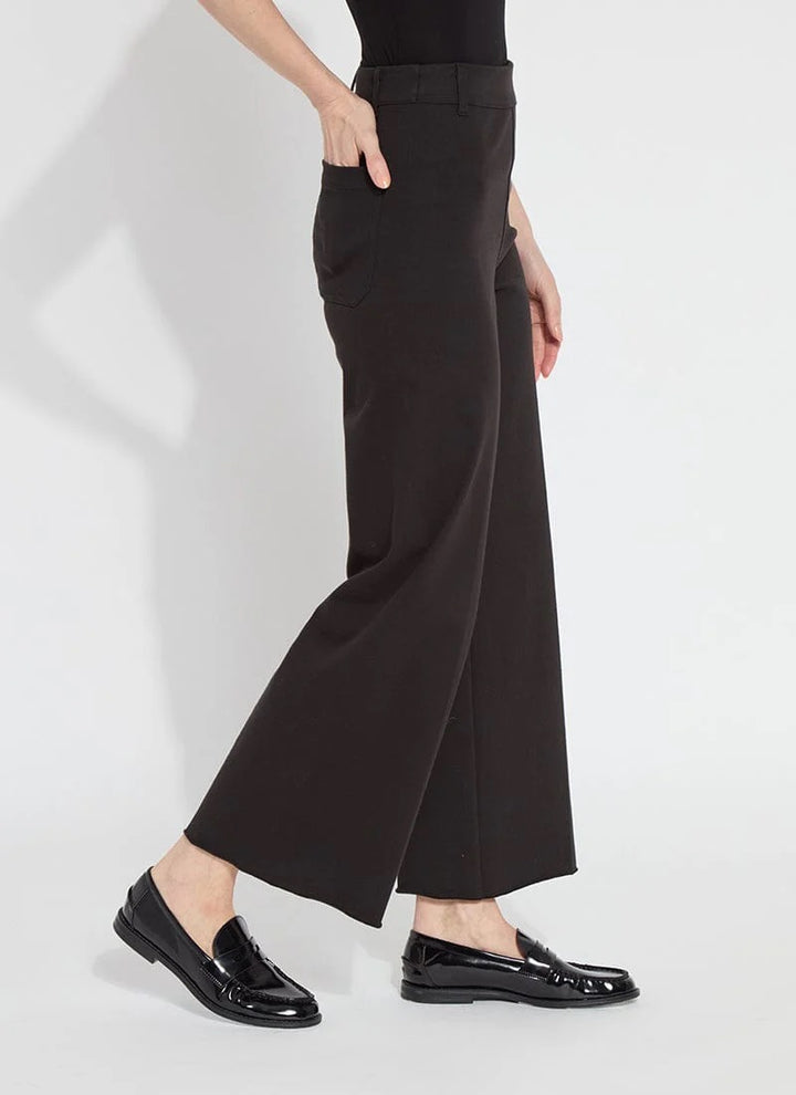 Lysse Erin high-waist wide-leg pant in soft fabric, showcasing the relaxed fit and stylish silhouette of these women's bottoms.