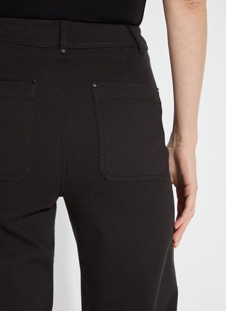 Lysse Erin high-waist wide-leg pant in a neutral color, showing the flowing, relaxed fit and smooth fabric of the bottoms.